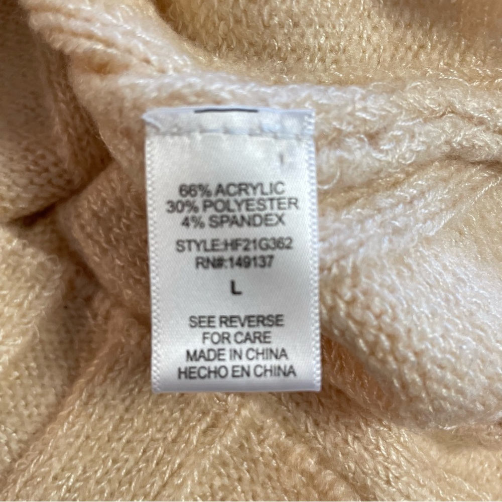Molly Green Trinity V-Neck Cropped Sweater Cream Size Large - Picture 7 of 10
